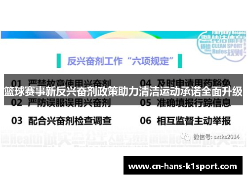 篮球赛事新反兴奋剂政策助力清洁运动承诺全面升级